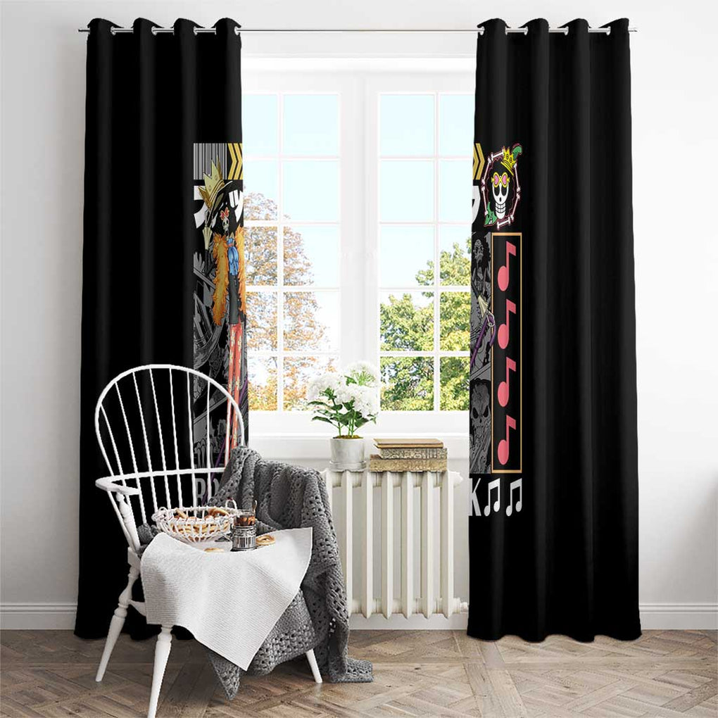 Brook - Straw Hat Team One Piece Window Curtain Anime Style