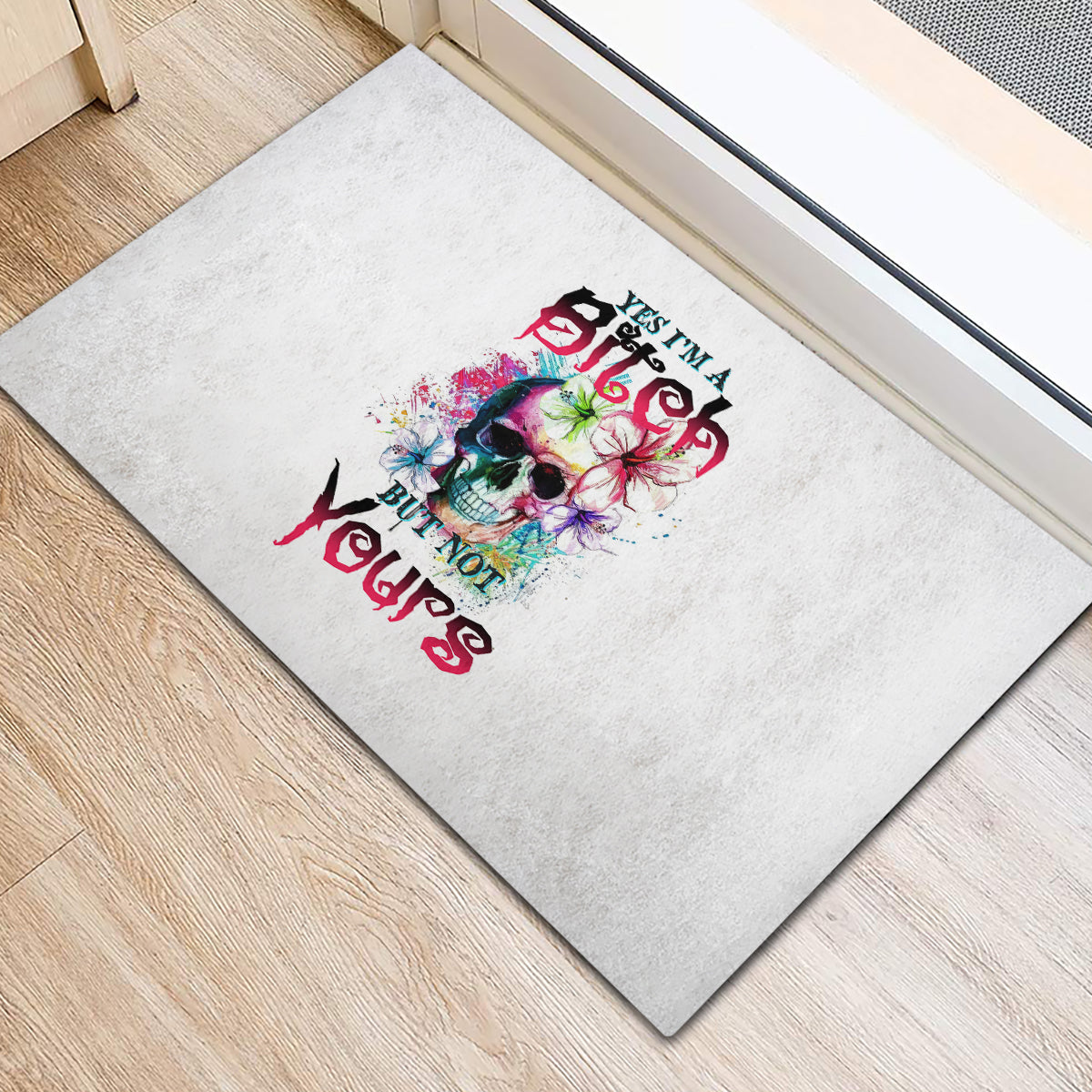 yes-im-a-b-but-not-yours-rubber-doormat