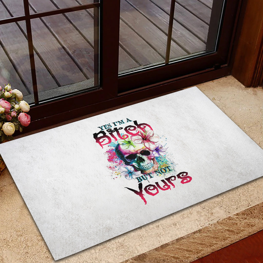 yes-im-a-b-but-not-yours-rubber-doormat