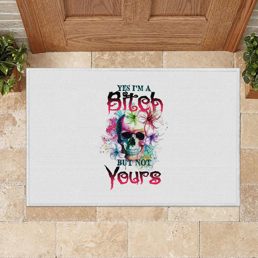 yes-im-a-b-but-not-yours-rubber-doormat