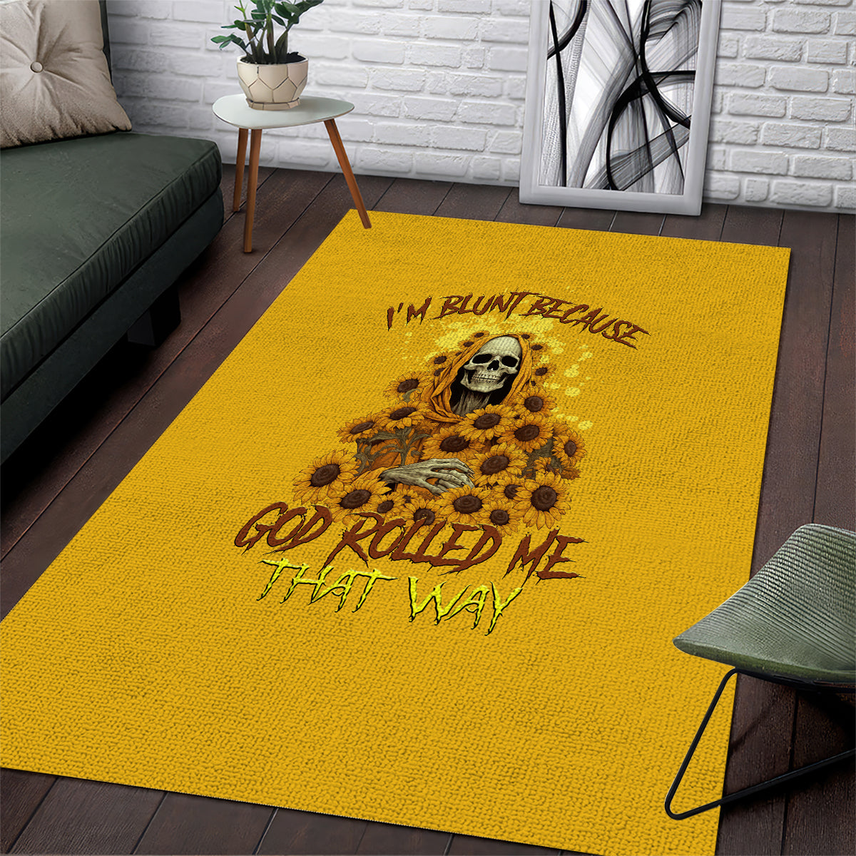 im-blunt-because-god-rolled-me-sunflower-reaper-area-rug