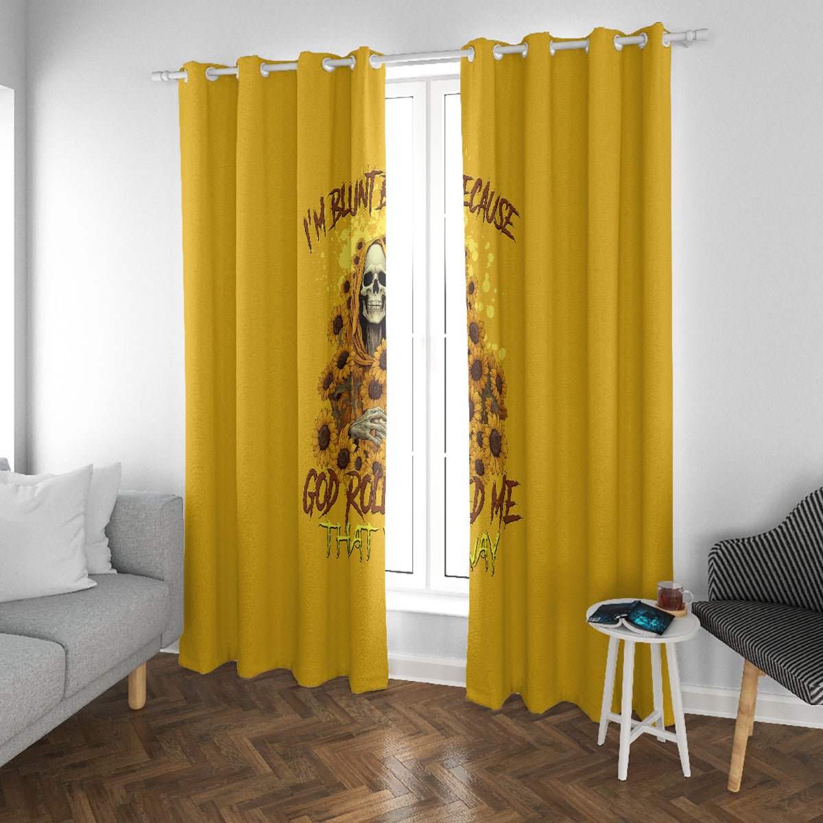 im-blunt-because-god-rolled-me-sunflower-reaper-window-curtain