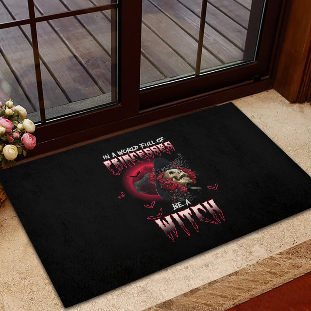 in-a-world-full-of-princesses-be-a-witch-rose-skull-rubber-doormat