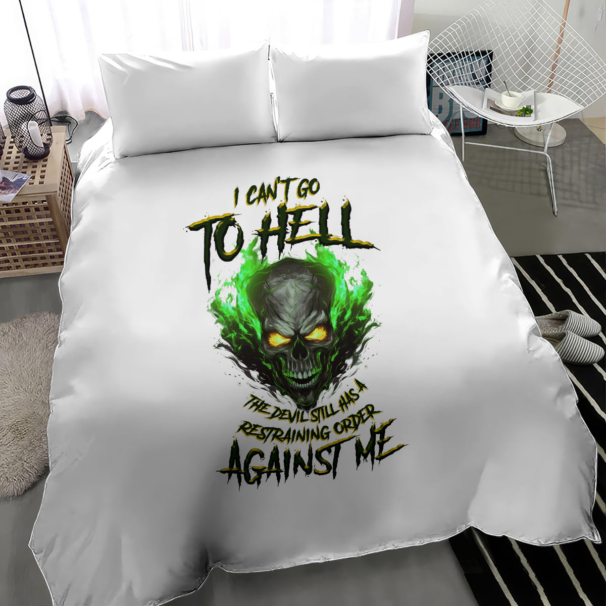 i-cant-go-to-hell-fire-eyes-skull-bedding-set