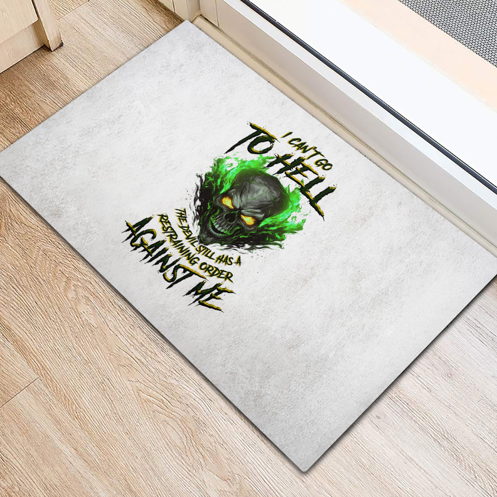 i-cant-go-to-hell-fire-eyes-skull-rubber-doormat