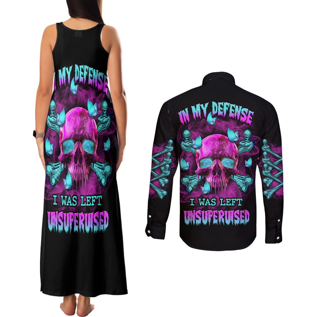 in-my-defense-i-was-left-unsupervised-couples-matching-tank-maxi-dress-and-long-sleeve-button-shirt
