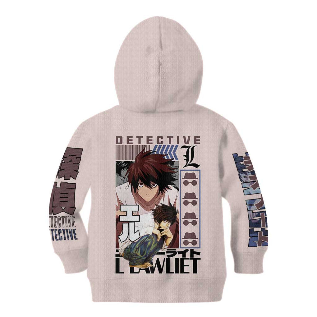 L Death Note Kid Hoodie Anime Style