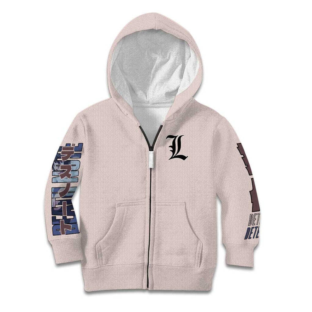 L Death Note Kid Hoodie Anime Style