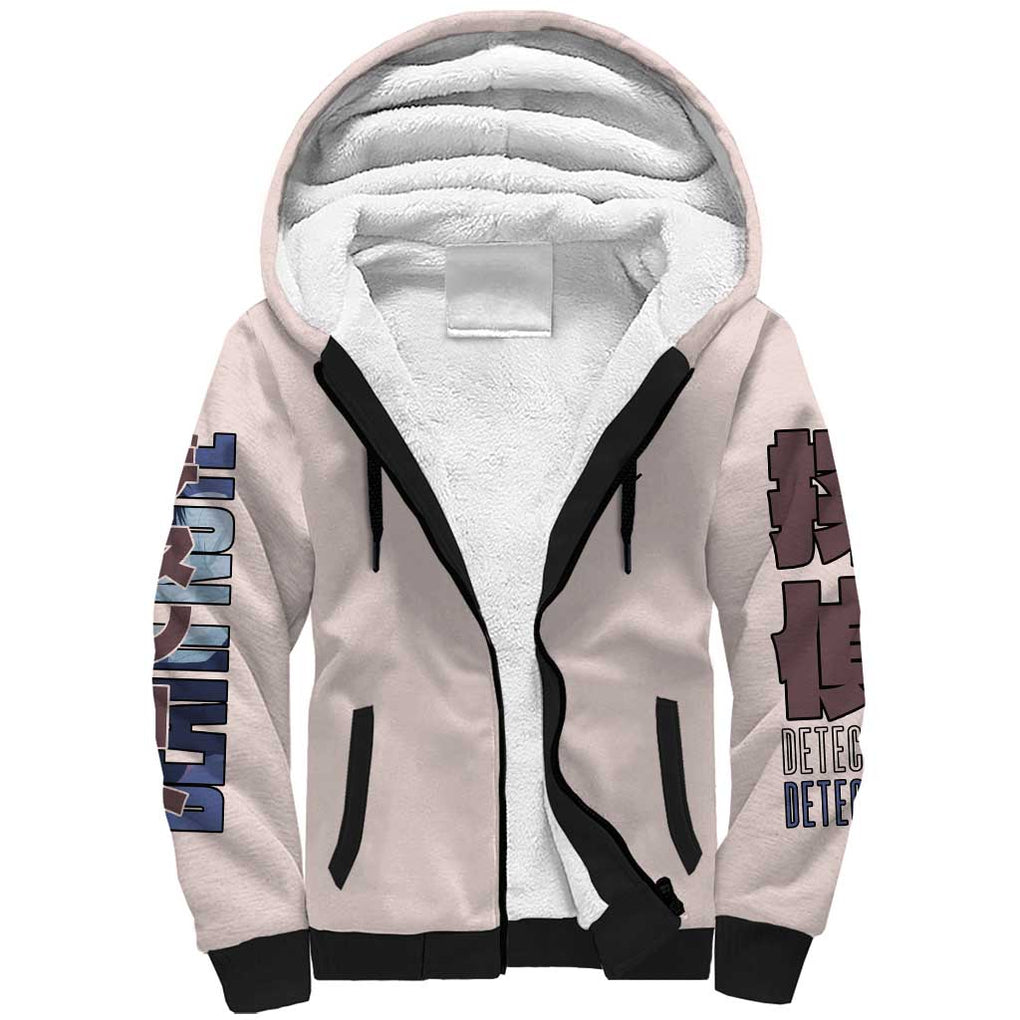 L Death Note Sherpa Hoodie Anime Style