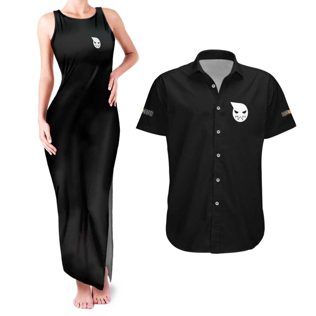 Maka Albarn Soul Eater Couples Matching Tank Maxi Dress and Hawaiian Shirt Anime Style