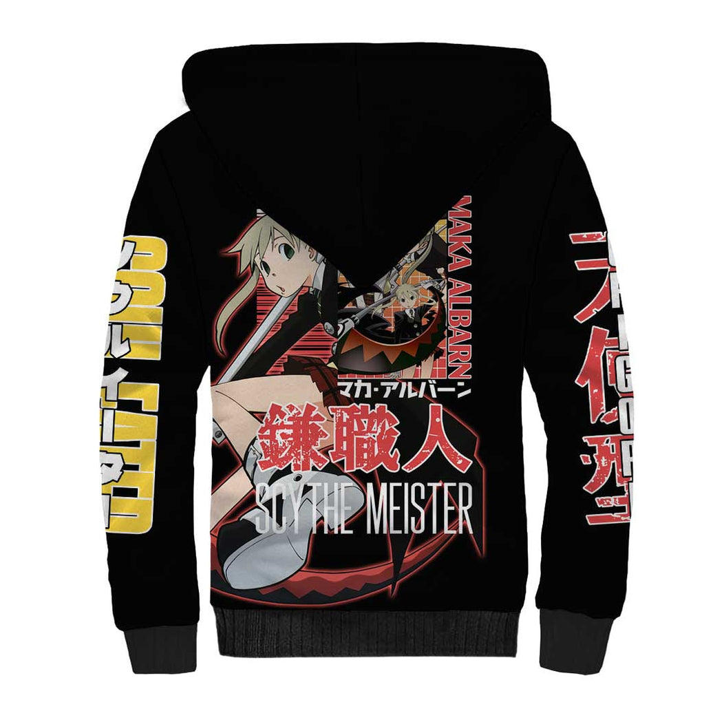 Maka Albarn Soul Eater Sherpa Hoodie Anime Style