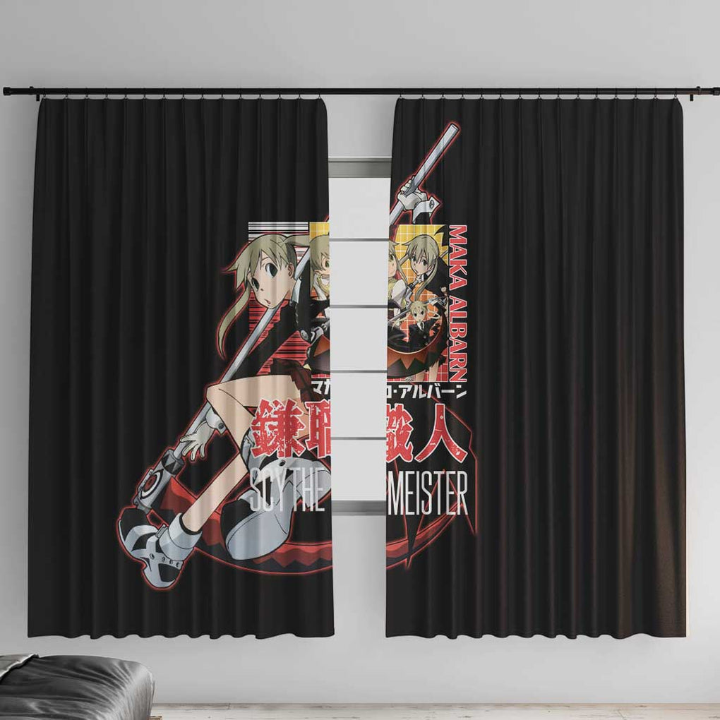 Maka Albarn Soul Eater Window Curtain Anime Style