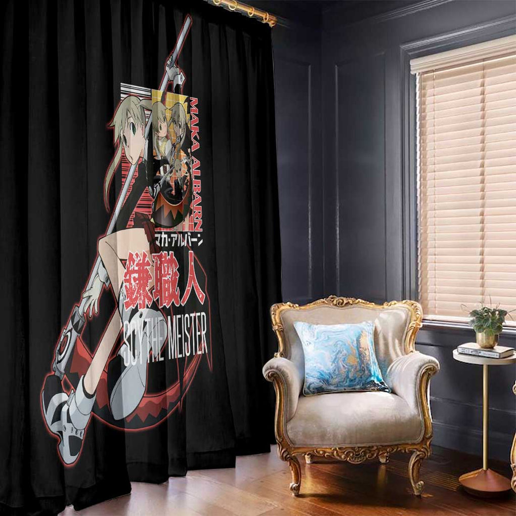 Maka Albarn Soul Eater Window Curtain Anime Style