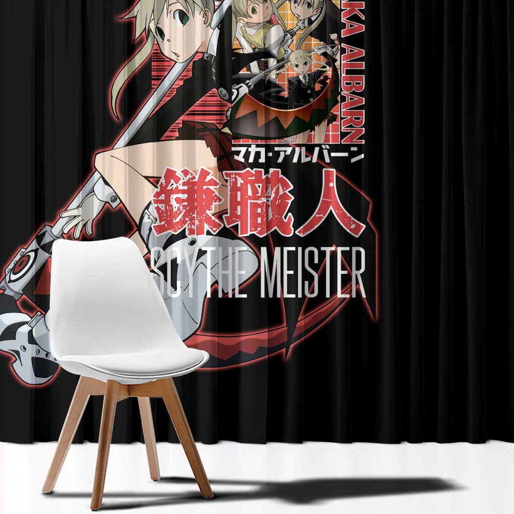 Maka Albarn Soul Eater Window Curtain Anime Style