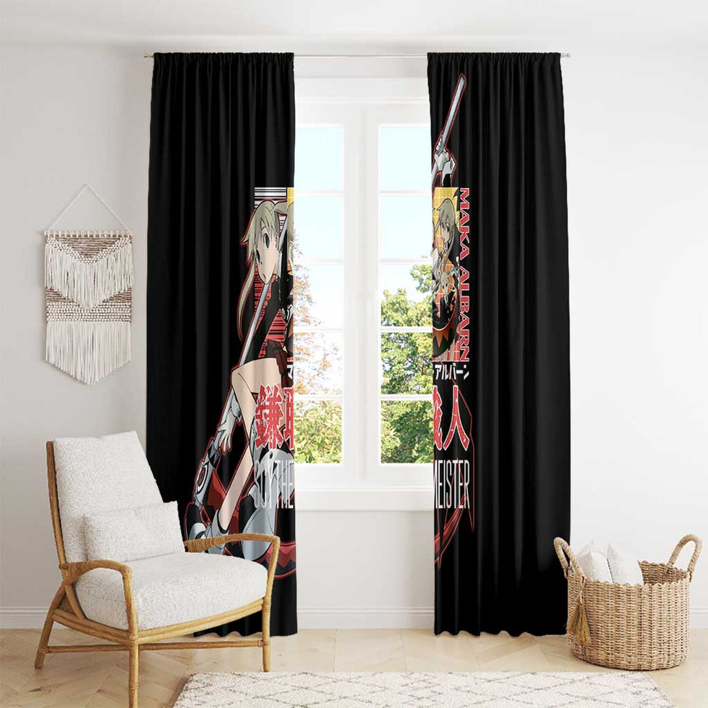 Maka Albarn Soul Eater Window Curtain Anime Style