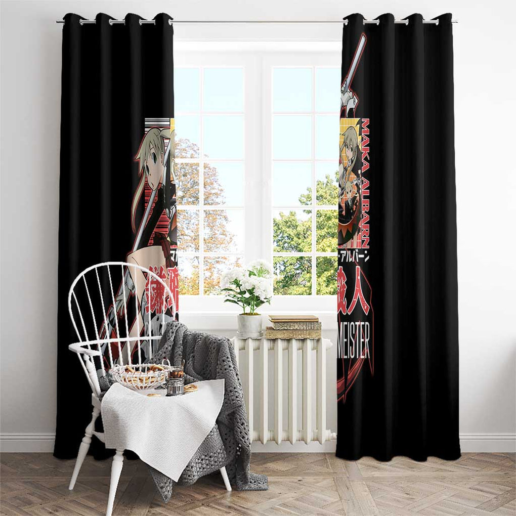 Maka Albarn Soul Eater Window Curtain Anime Style