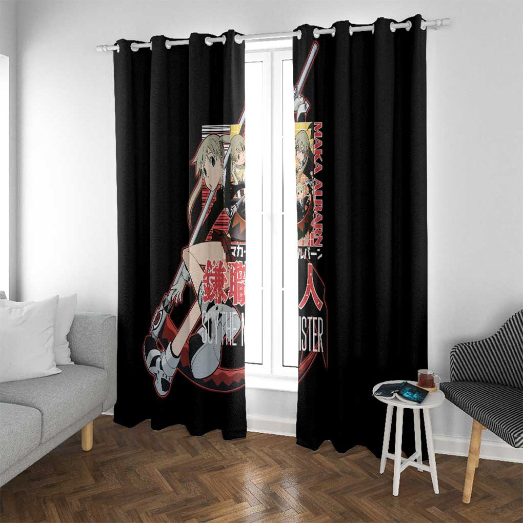 Maka Albarn Soul Eater Window Curtain Anime Style