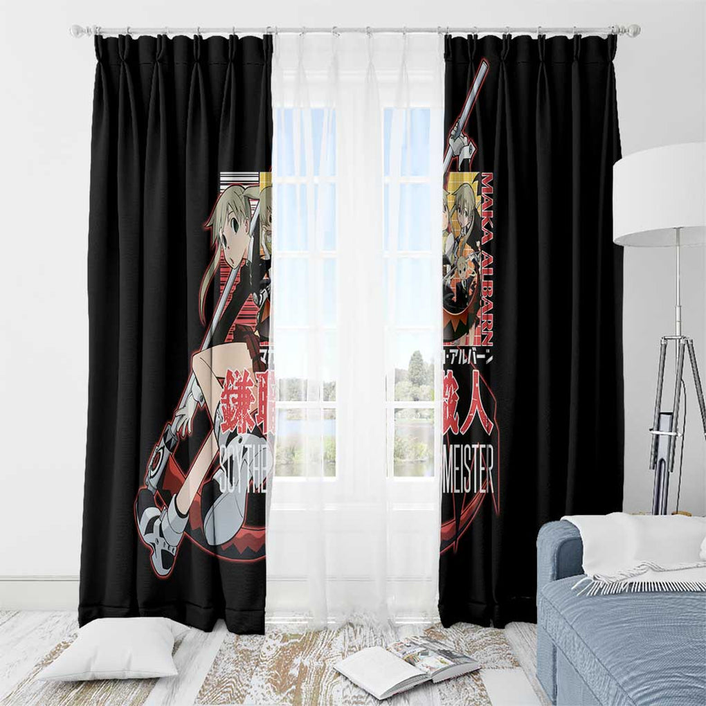 Maka Albarn Soul Eater Window Curtain Anime Style