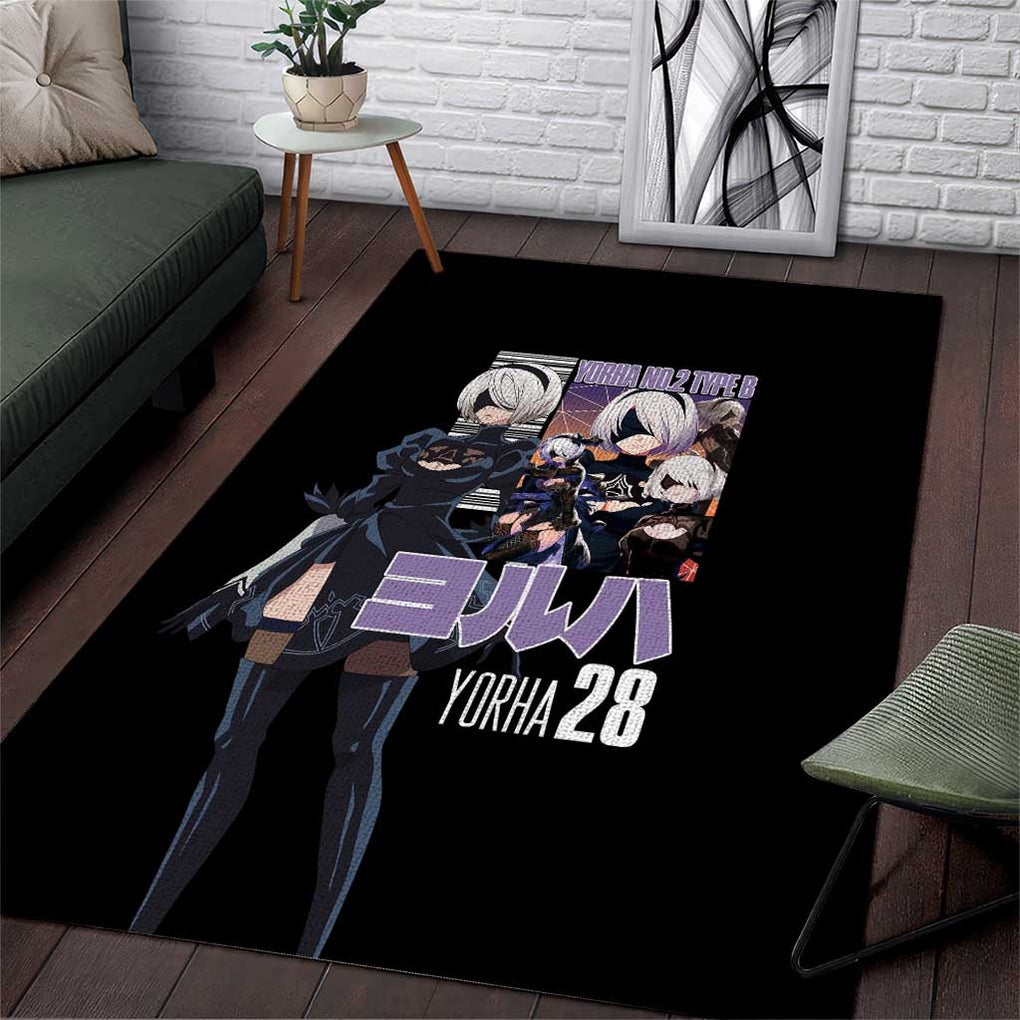 2B Nier Automata Area Rug Anime Style