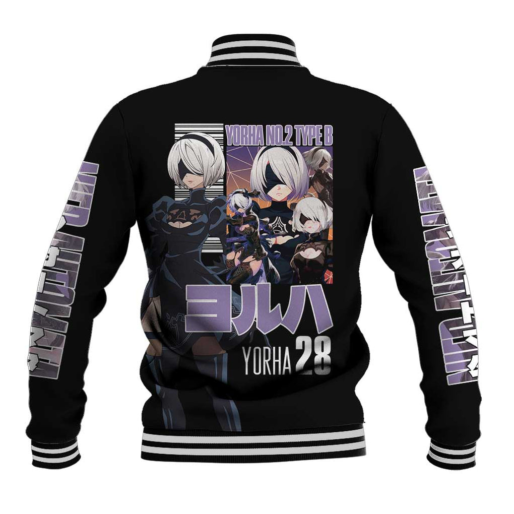 2B Nier Automata Baseball Jacket Anime Style