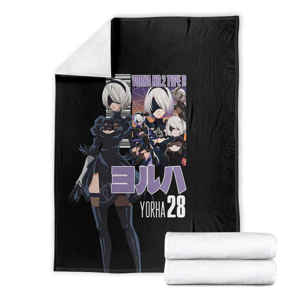 2B Nier Automata Blanket Anime Style