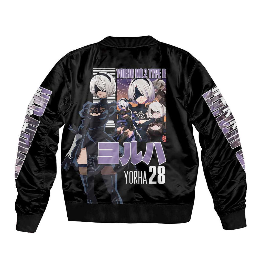 2B Nier Automata Bomber Jacket Anime Style