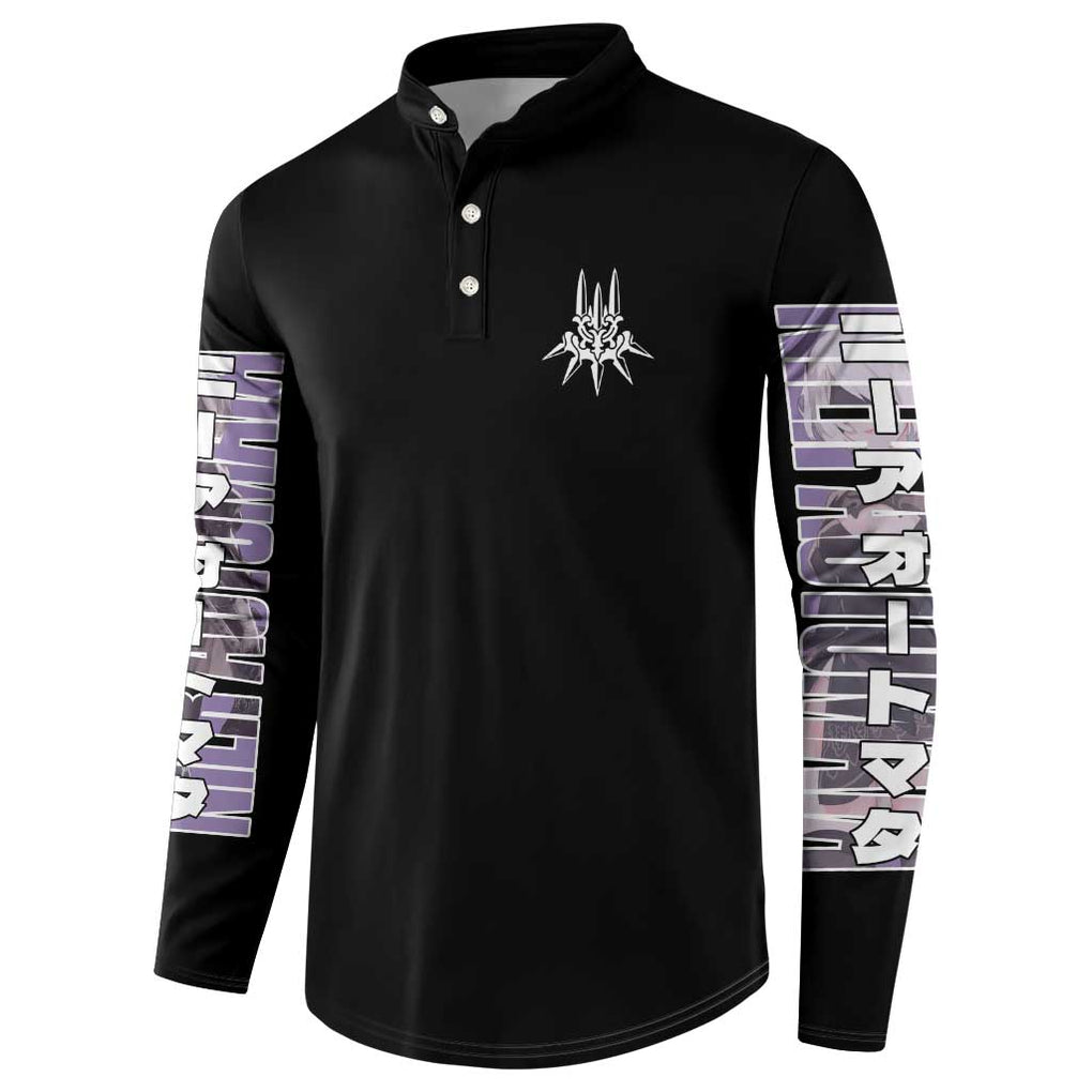 2B Nier Automata Button Sweatshirt Anime Style