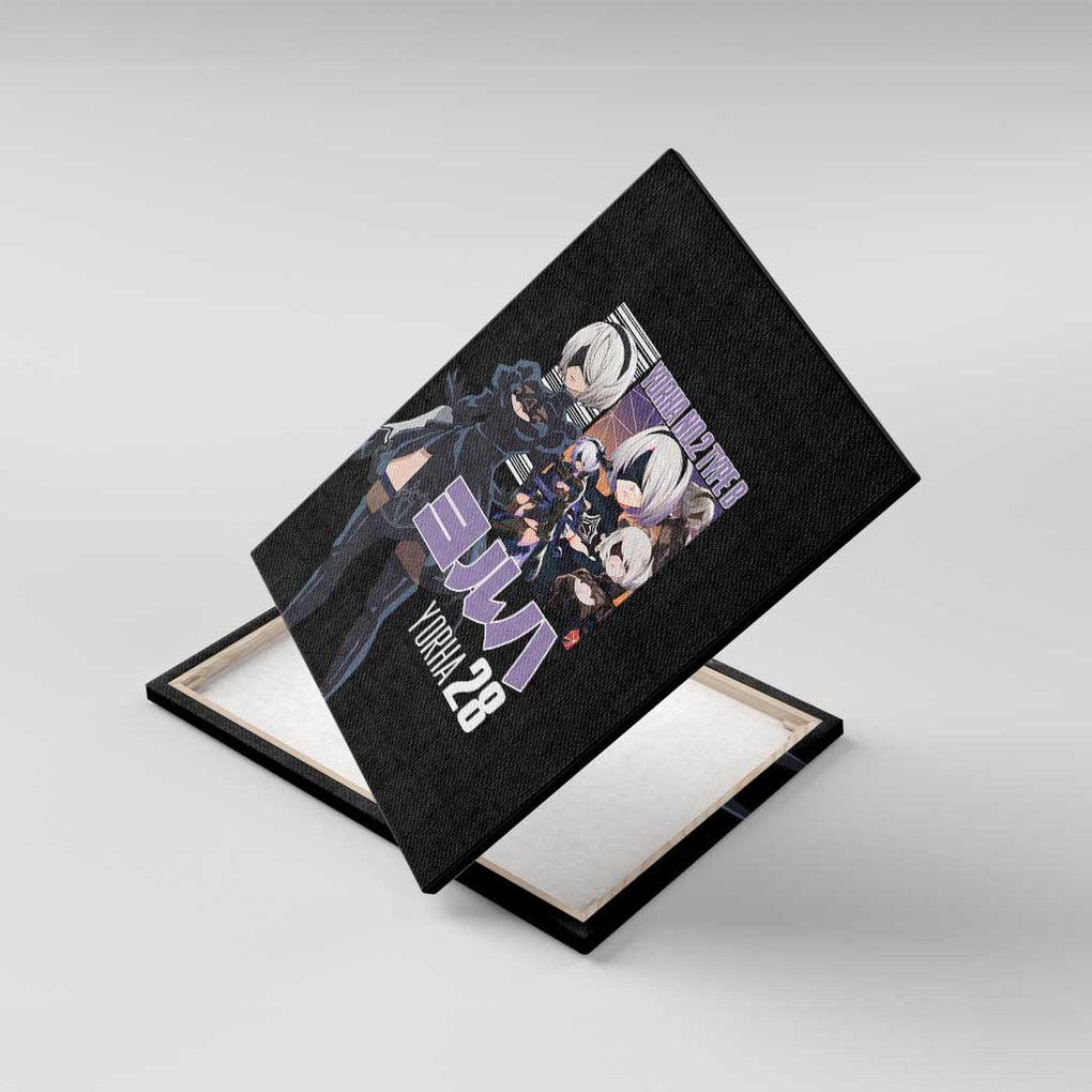 2B Nier Automata Canvas Wall Art Anime Style