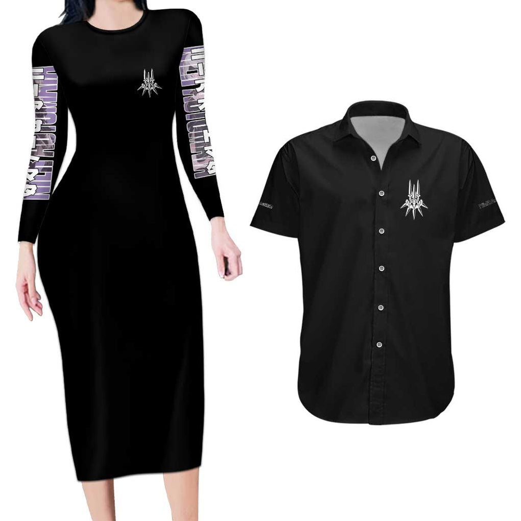 2B Nier Automata Couples Matching Long Sleeve Bodycon Dress and Hawaiian Shirt Anime Style