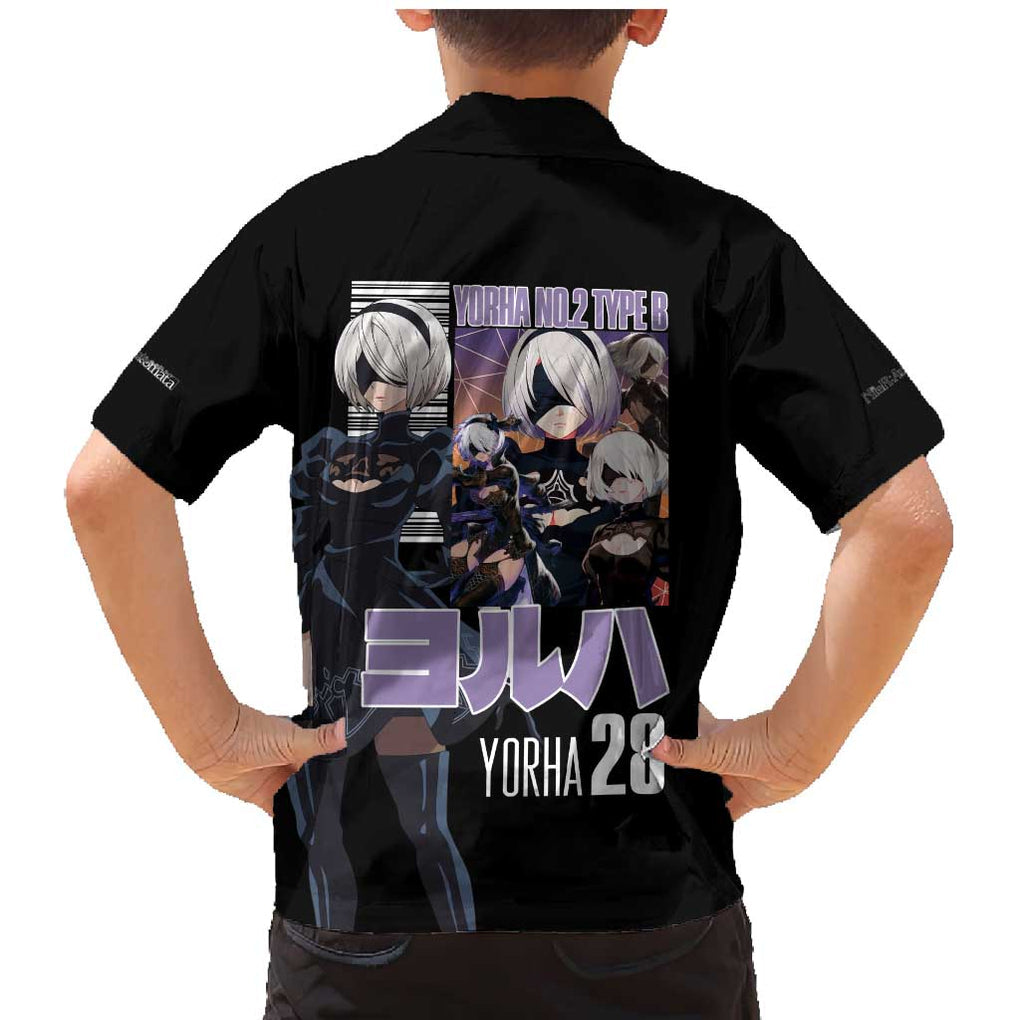 2B Nier Automata Family Matching Mermaid Dress and Hawaiian Shirt Anime Style