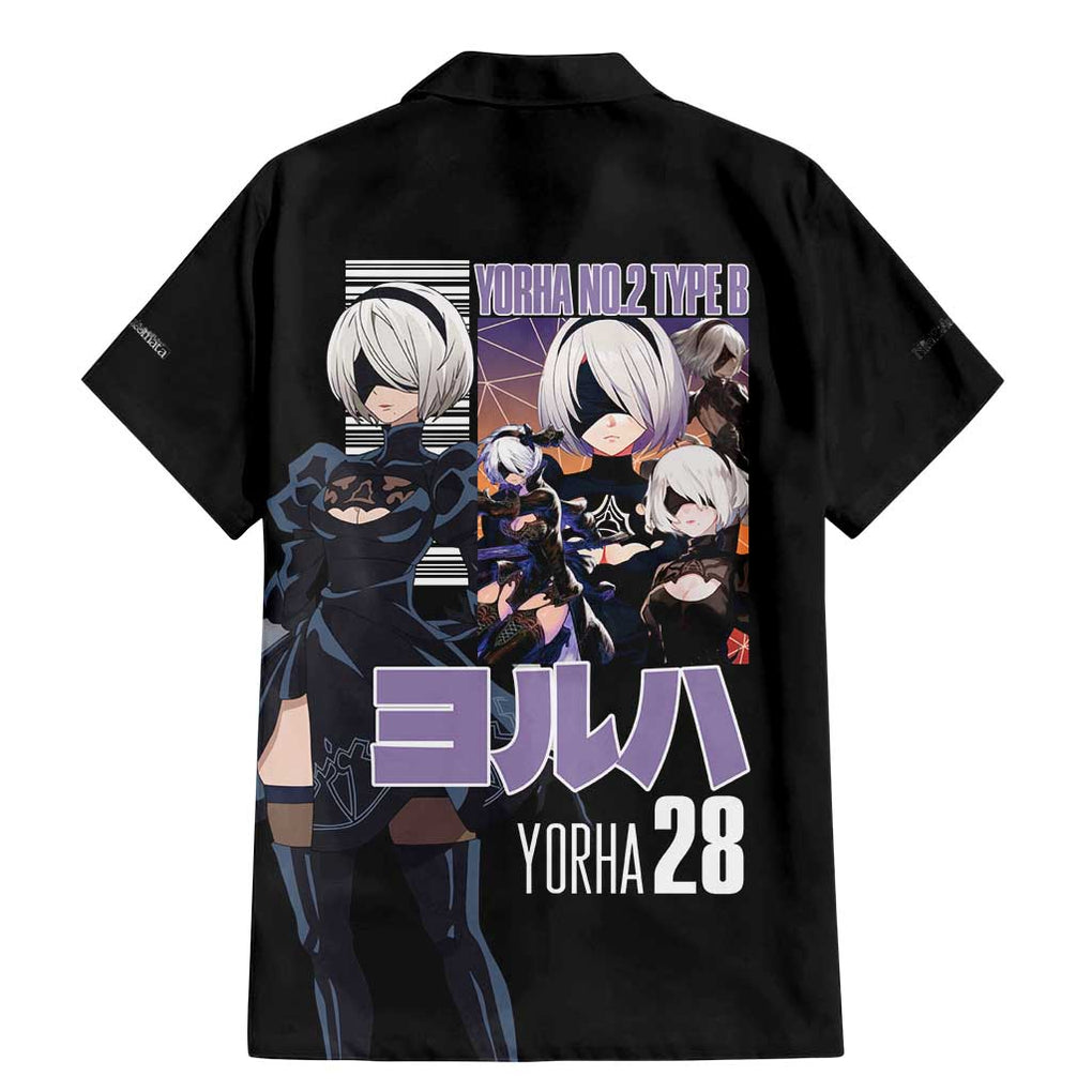 2B Nier Automata Family Matching Mermaid Dress and Hawaiian Shirt Anime Style