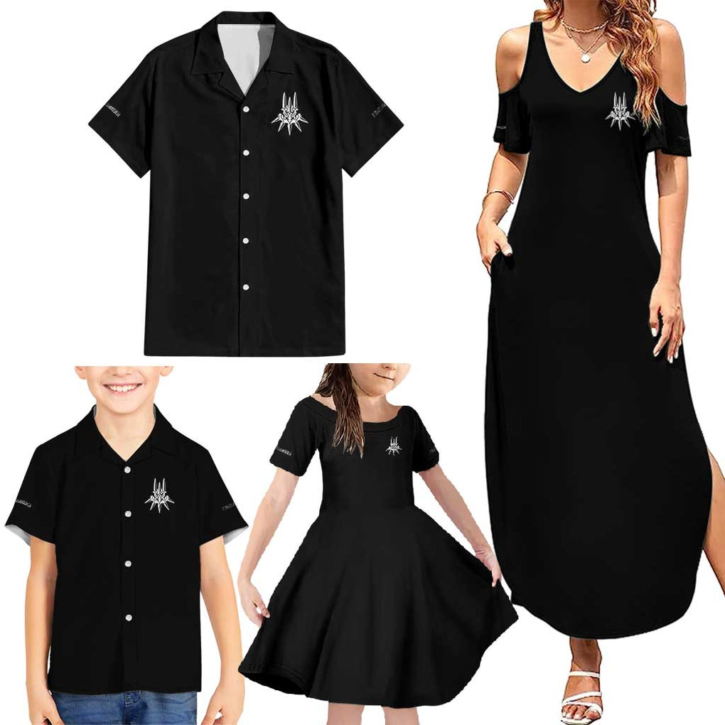 2B Nier Automata Family Matching Summer Maxi Dress and Hawaiian Shirt Anime Style