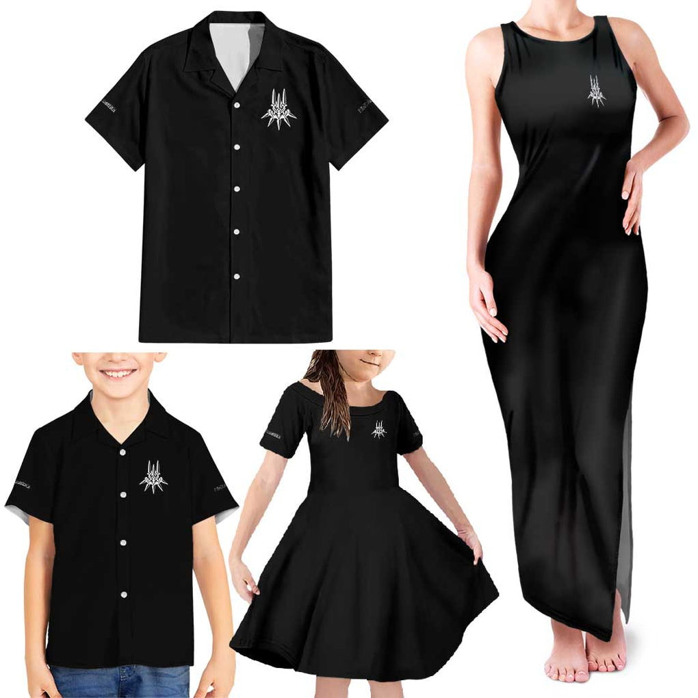 2B Nier Automata Family Matching Tank Maxi Dress and Hawaiian Shirt Anime Style