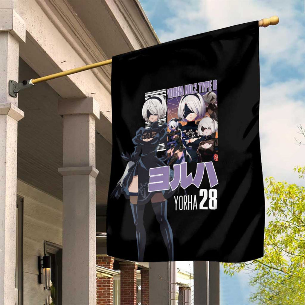 2B Nier Automata Garden Flag Anime Style