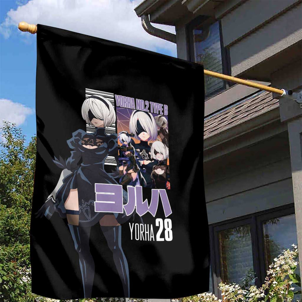 2B Nier Automata Garden Flag Anime Style