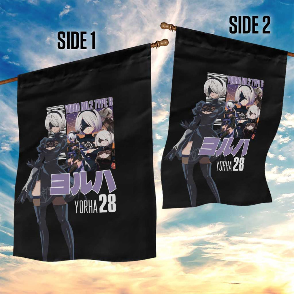 2B Nier Automata Garden Flag Anime Style