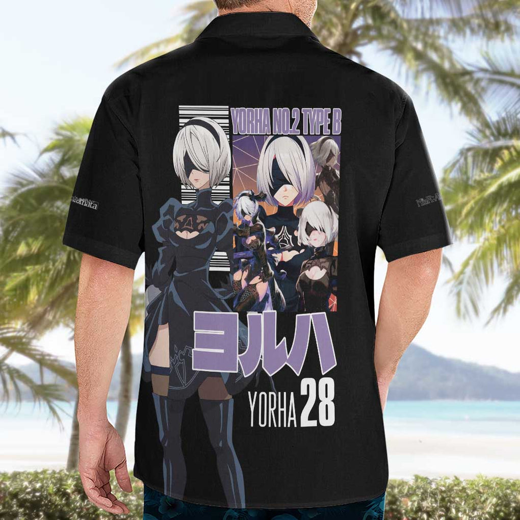 2B Nier Automata Hawaiian Shirt Anime Style