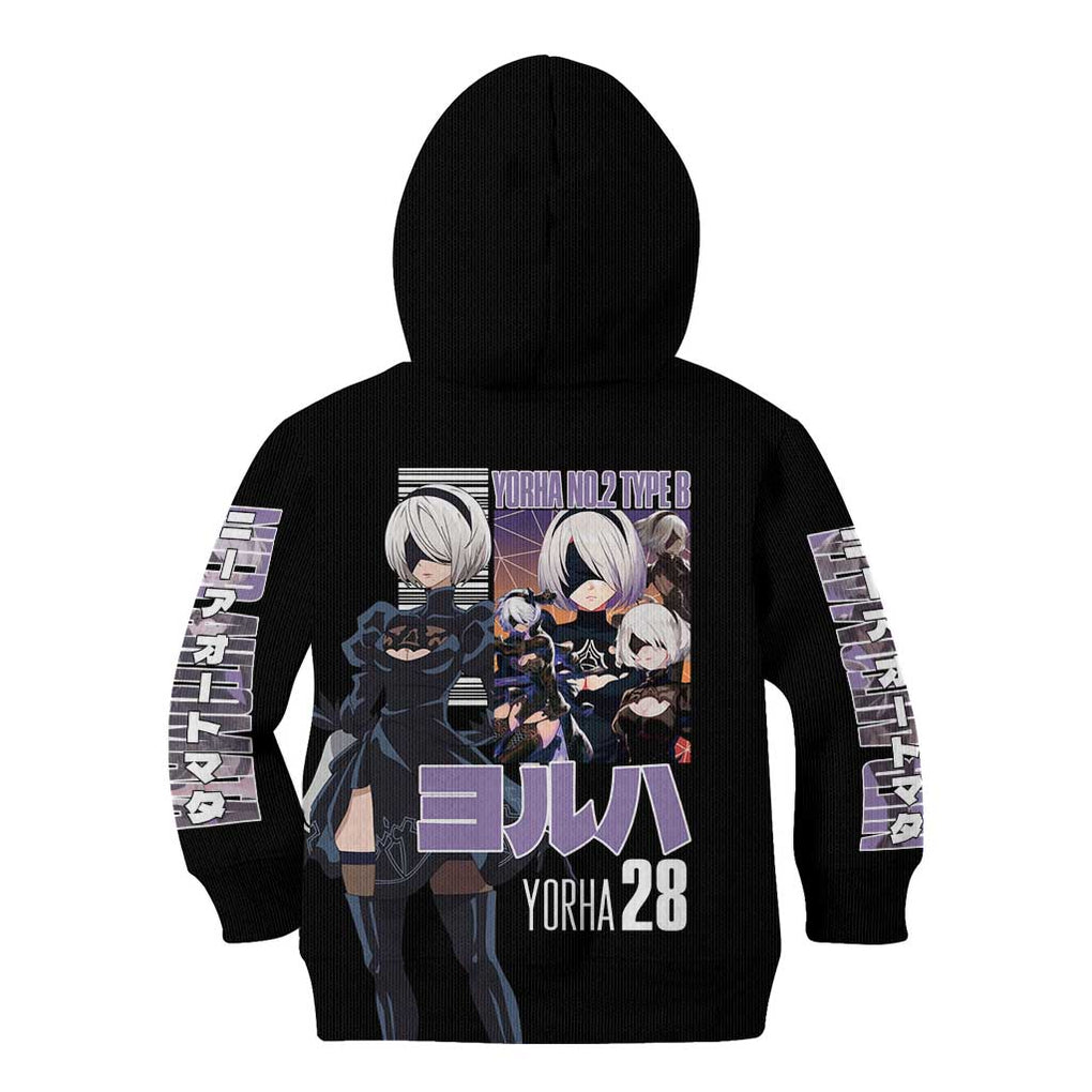 2B Nier Automata Kid Hoodie Anime Style