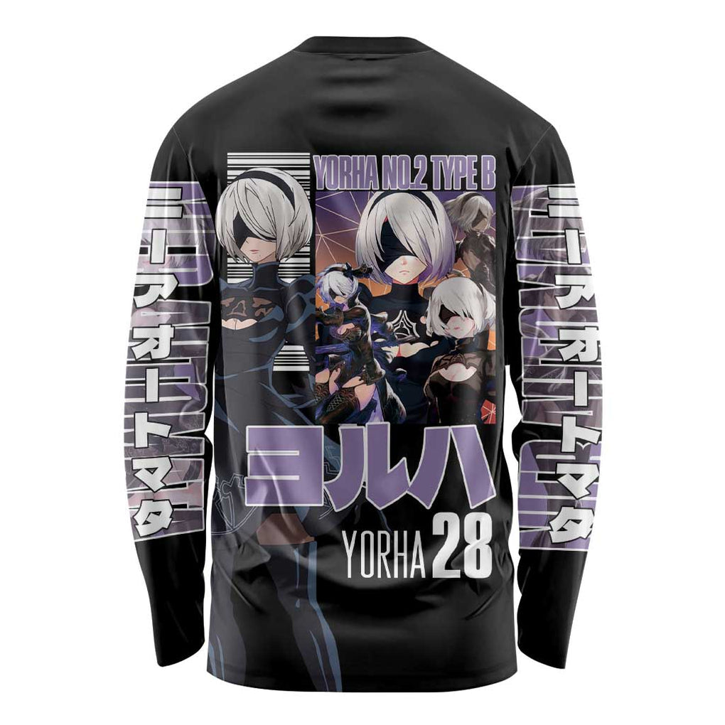 2B Nier Automata Long Sleeve Shirt Anime Style