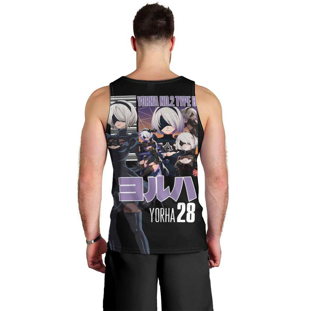 2B Nier Automata Men Tank Top Anime Style