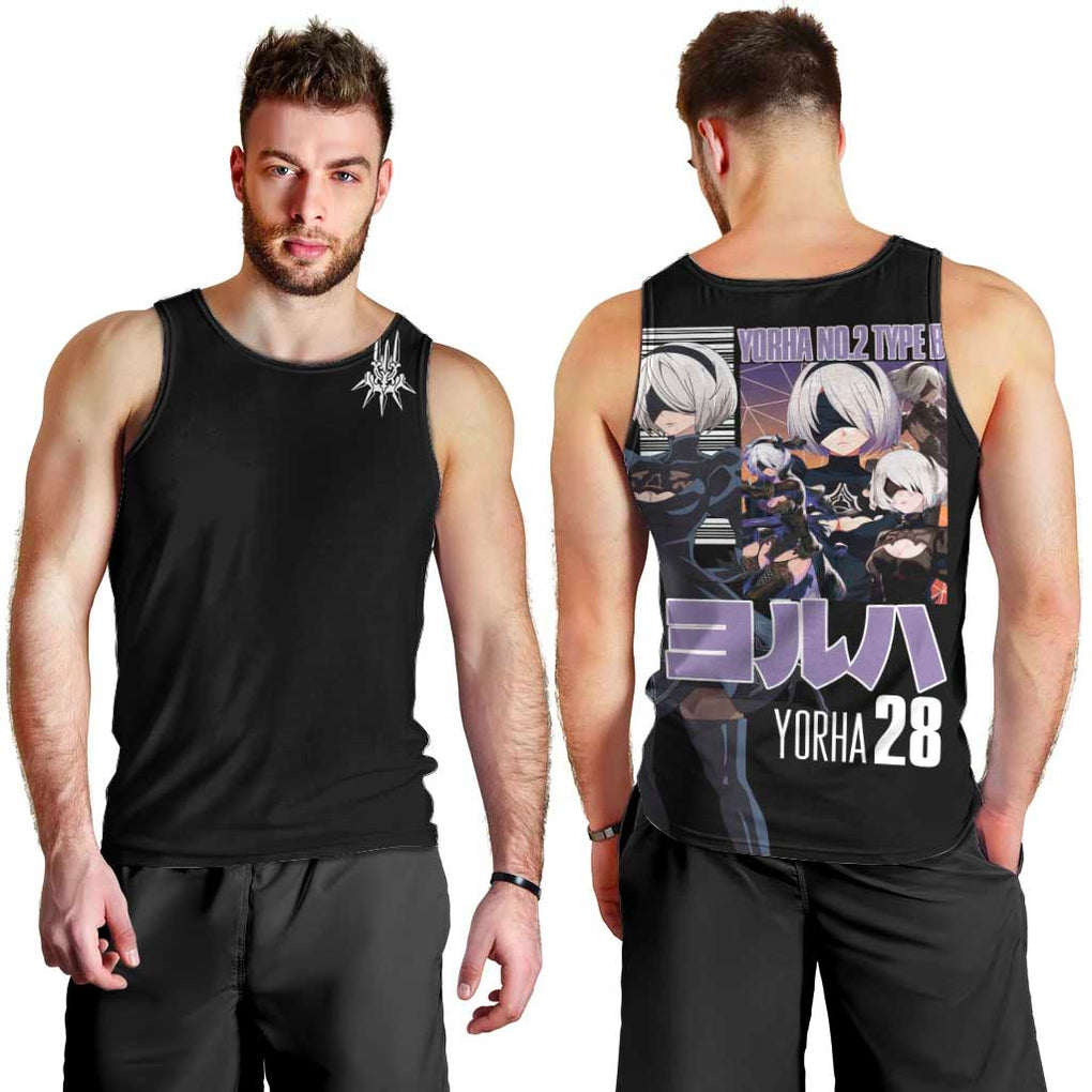 2B Nier Automata Men Tank Top Anime Style