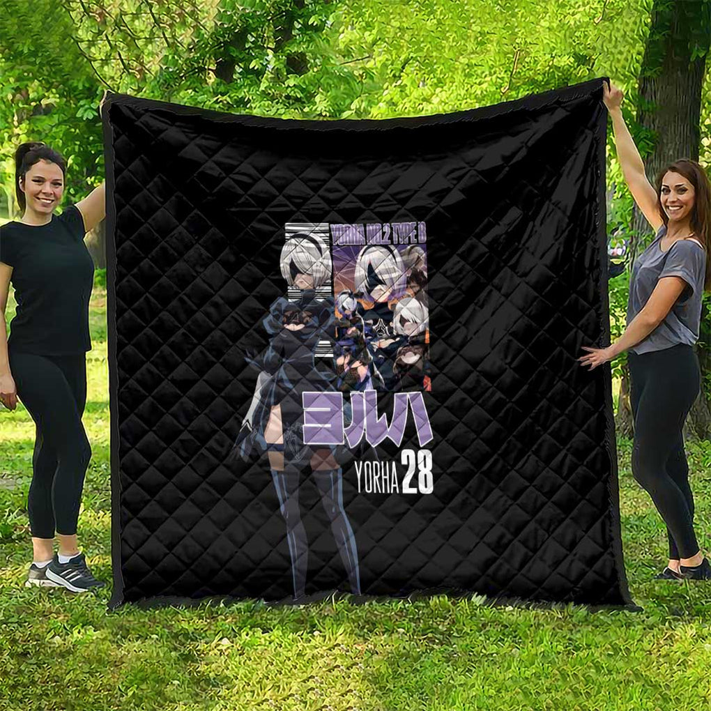 2B Nier Automata Quilt Anime Style