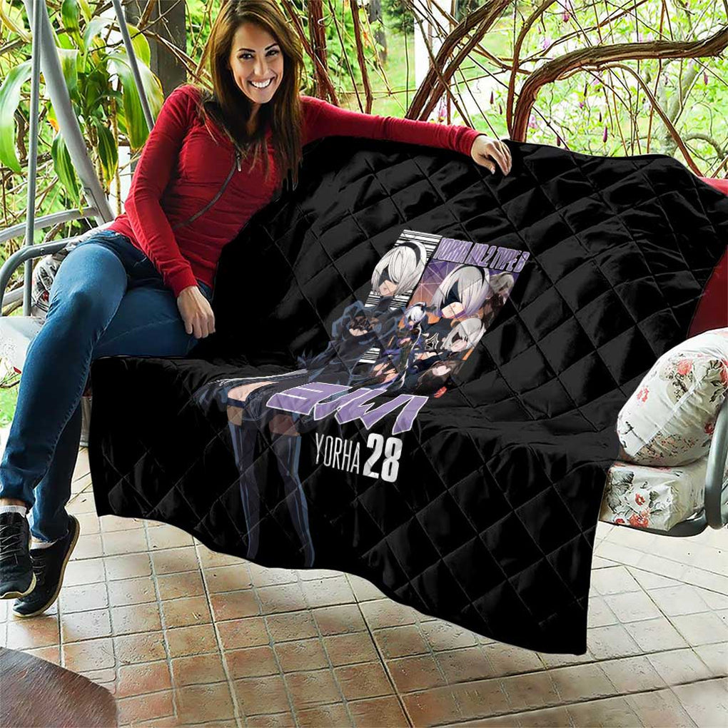 2B Nier Automata Quilt Anime Style