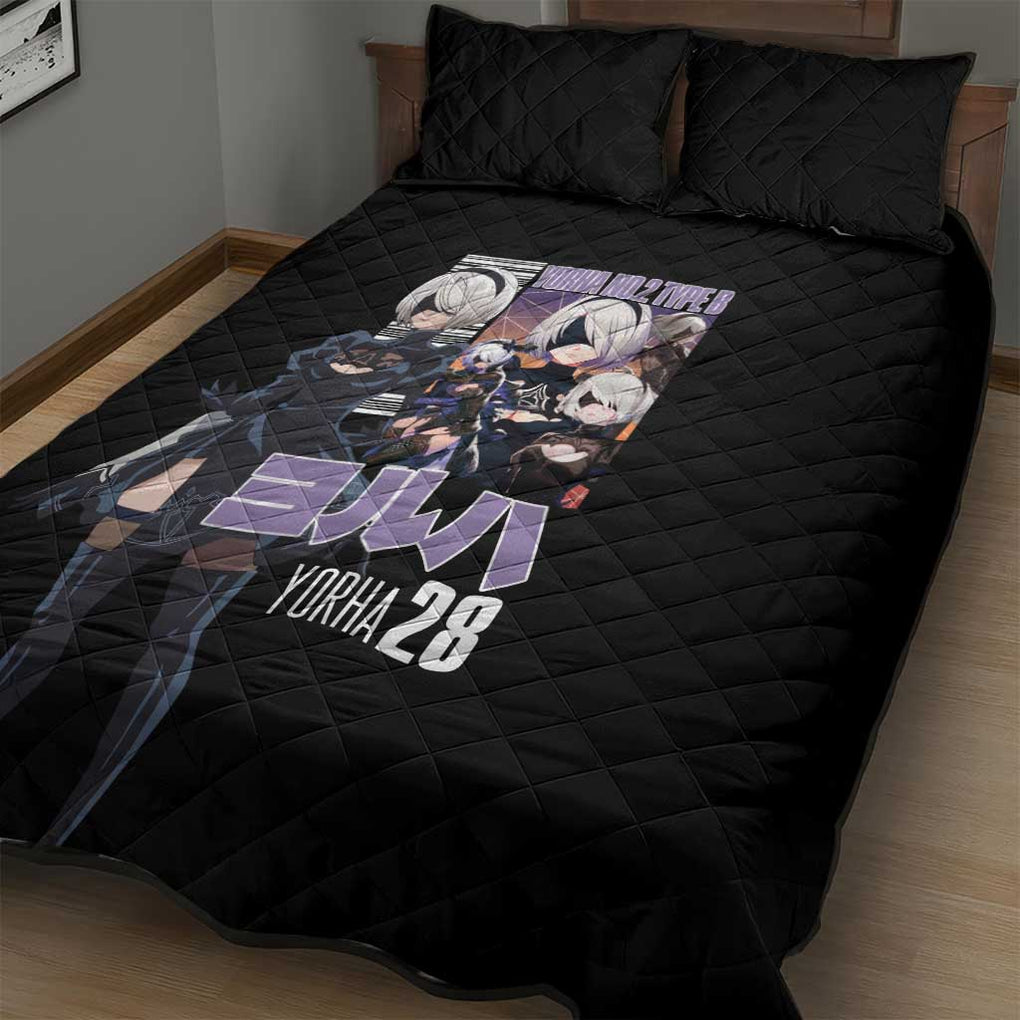 2B Nier Automata Quilt Bed Set Anime Style