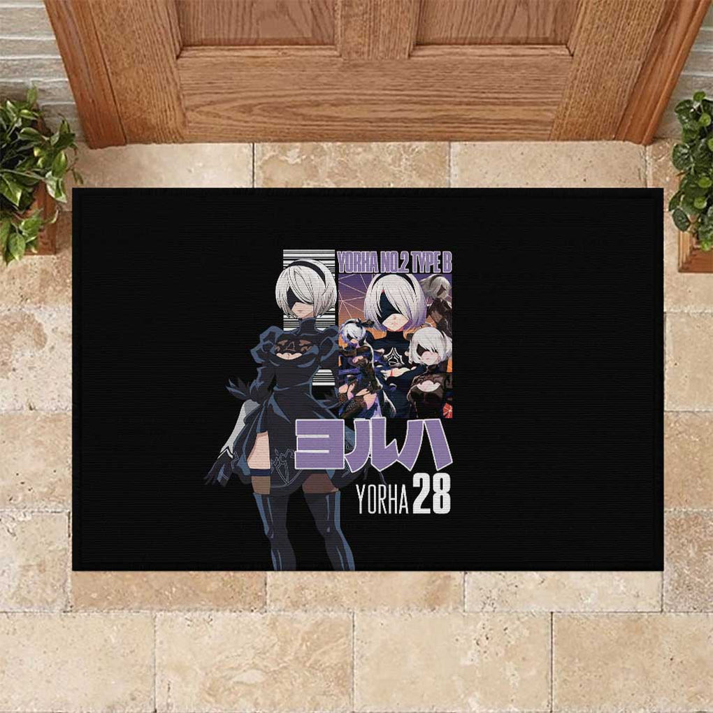 2B Nier Automata Rubber Doormat Anime Style