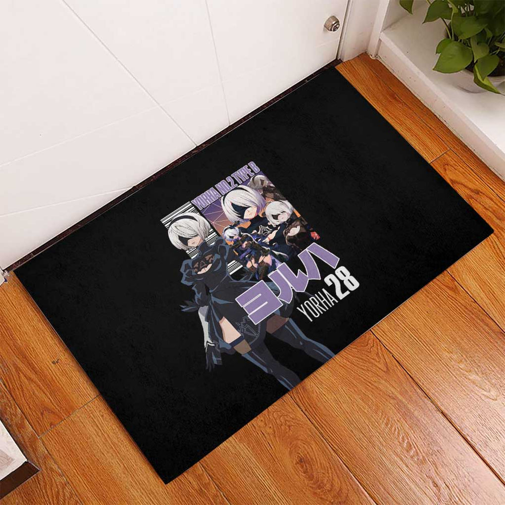 2B Nier Automata Rubber Doormat Anime Style
