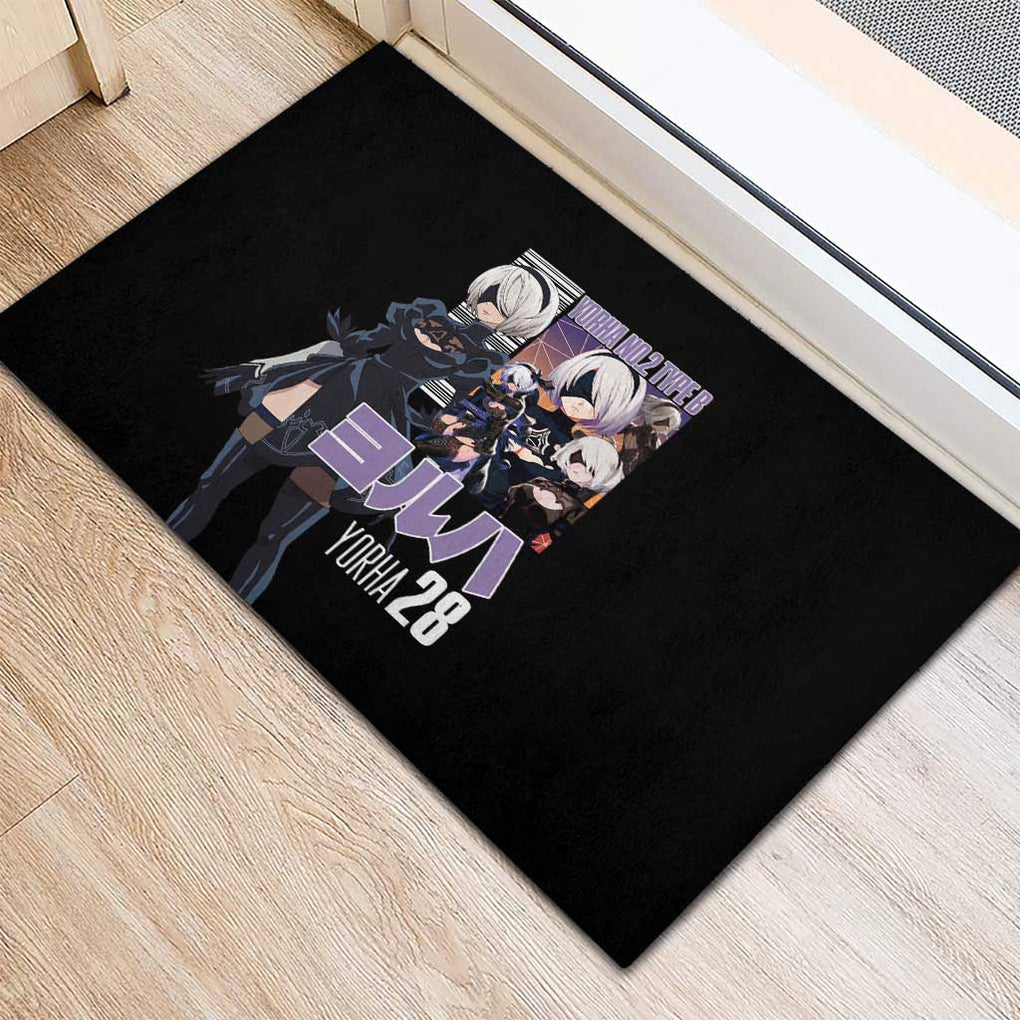 2B Nier Automata Rubber Doormat Anime Style