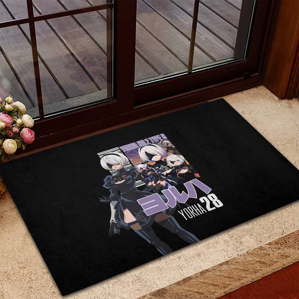2B Nier Automata Rubber Doormat Anime Style