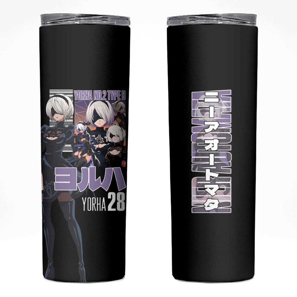 2B Nier Automata Skinny Tumbler Anime Style