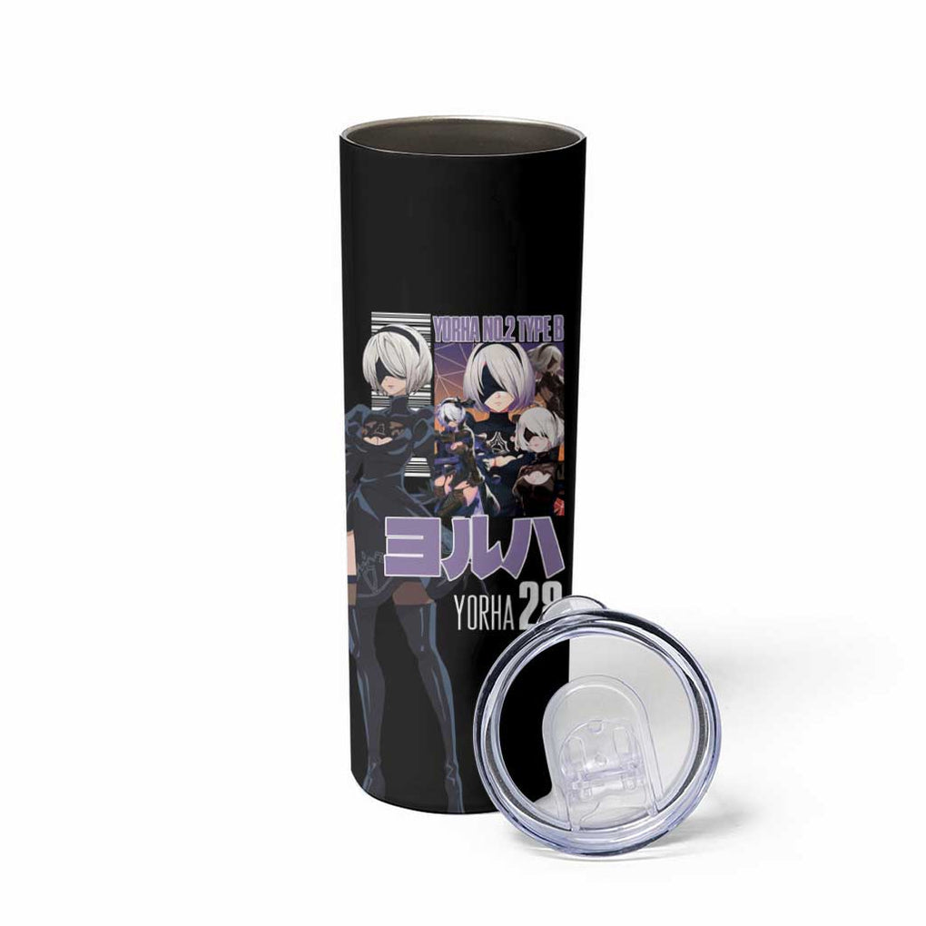 2B Nier Automata Skinny Tumbler Anime Style